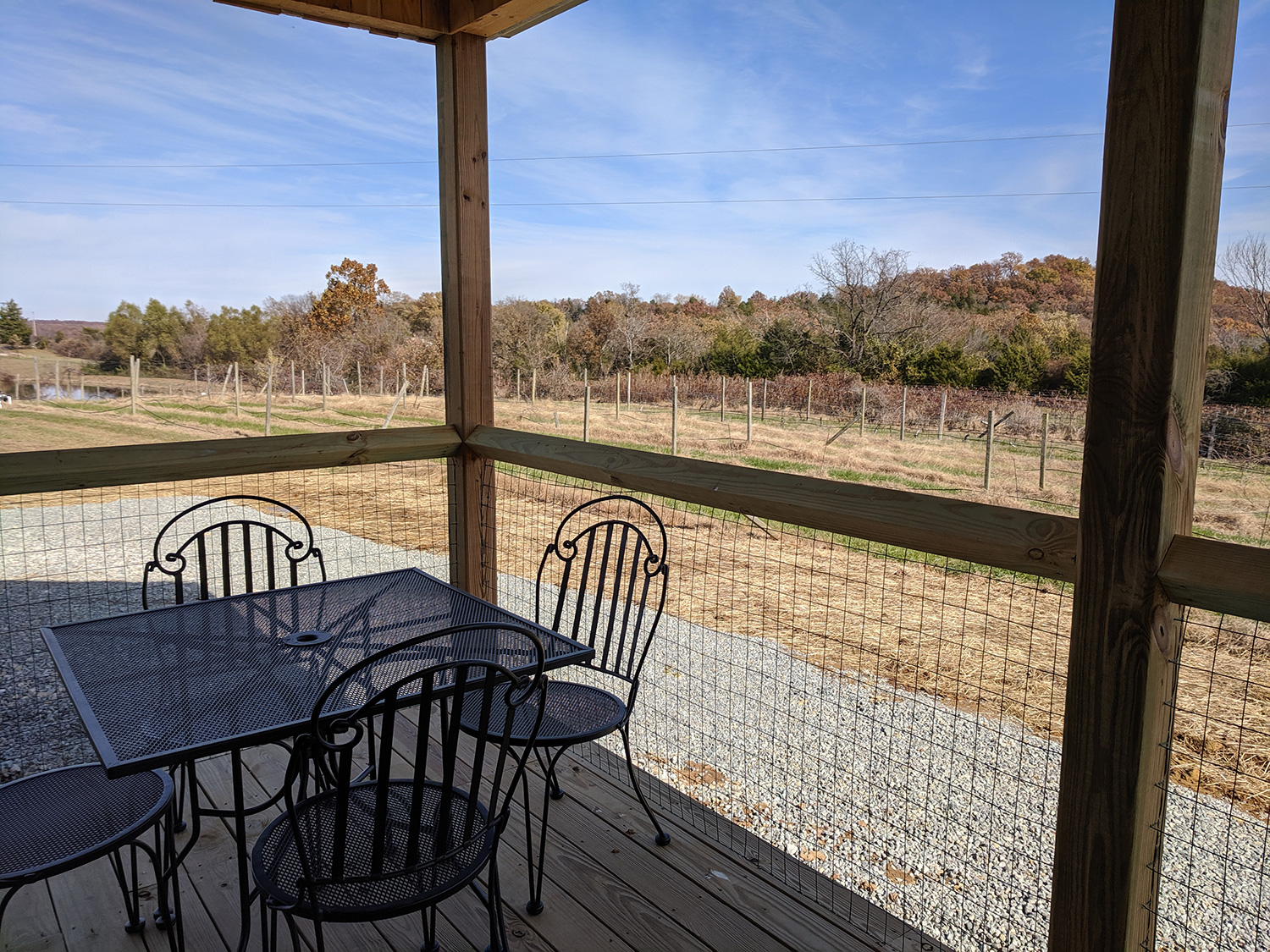 Chaumette Winery Villa 44 porch view