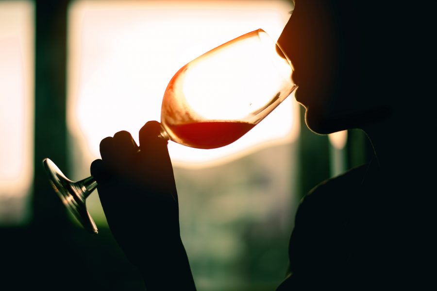 drinking wine images